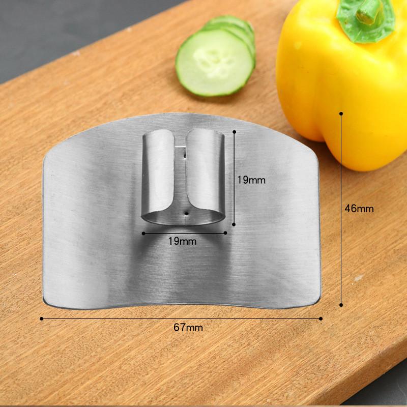 1pcs Convenient Style Kitchen Tool Finger Guard Stainless Steel Finger Protector Avoid Hurting When Slicing and Dicing