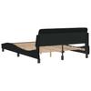 Bed Frame  Dover  Black 120x200 cm Fabric