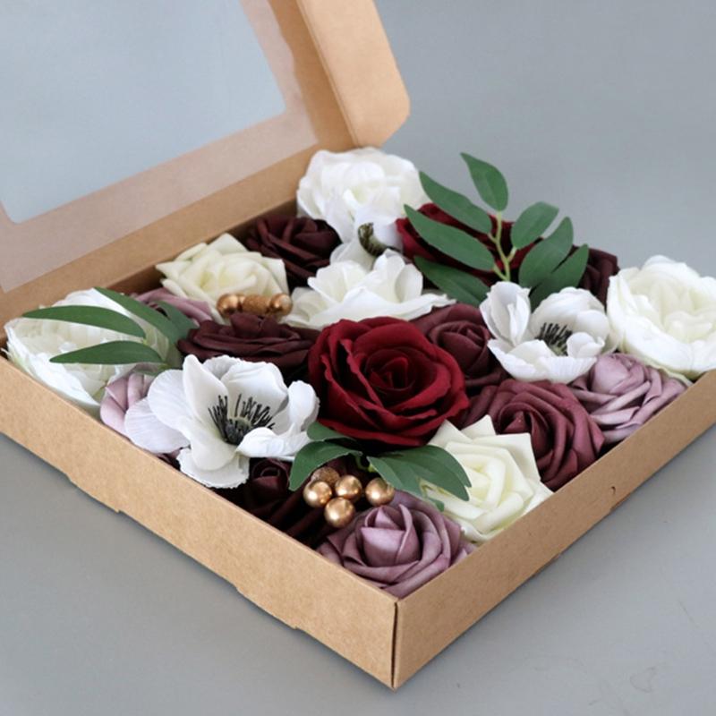 Große Blumen in Dekorativer Box Blumenkasten Tragbare Blumenaufbewahrung Geschenkverpackungsboxen Mit Klarem Fenster