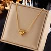 XIYANIKE 316L Stainless Steel Gold Color Love Heart Necklaces For Women Chokers 2021Trend Fashion Festival Party Gift Jewelry
