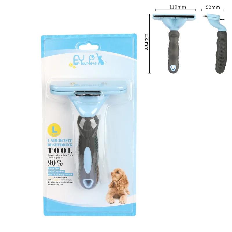 

Pet Fur Knot Cutter Brush Comb Dog Cat Grooming Hair Remove Tools Puppy Hair Shedding Trimmer Clean Deshedding Brushes Dog Stuff