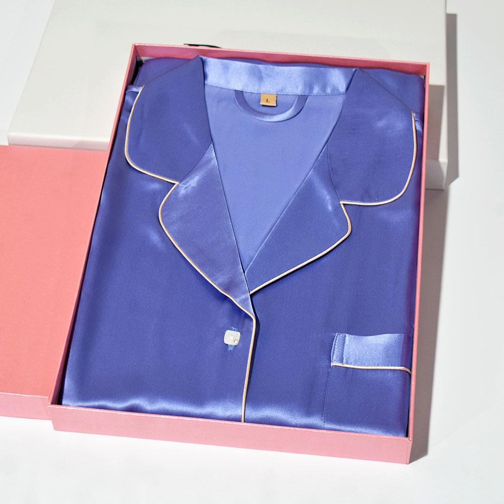 Women's 100% Mulberry Silk Pajama Set - 19 Momme, Long Sleeve, Long Pants, Plus Size, Autumn/Summer.