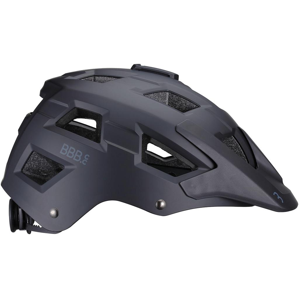 BBB NANGA BHE-54 MTB Enduro Helmet, Matte Black, L (58-62cm)