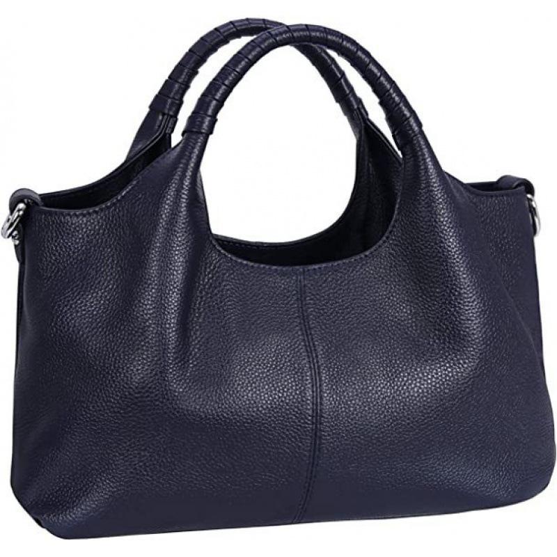 ew casual large-capacity women s bag simple and versatile soft leather crossbody shoulder handbag синий