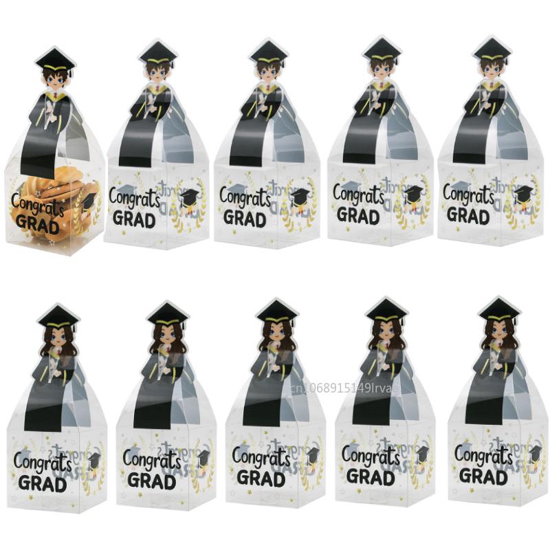 20/10pcs Graduation Party Favor Box Happy Graduation Party Decor for Class of  Grad Celebration Party Supplies Candy Box