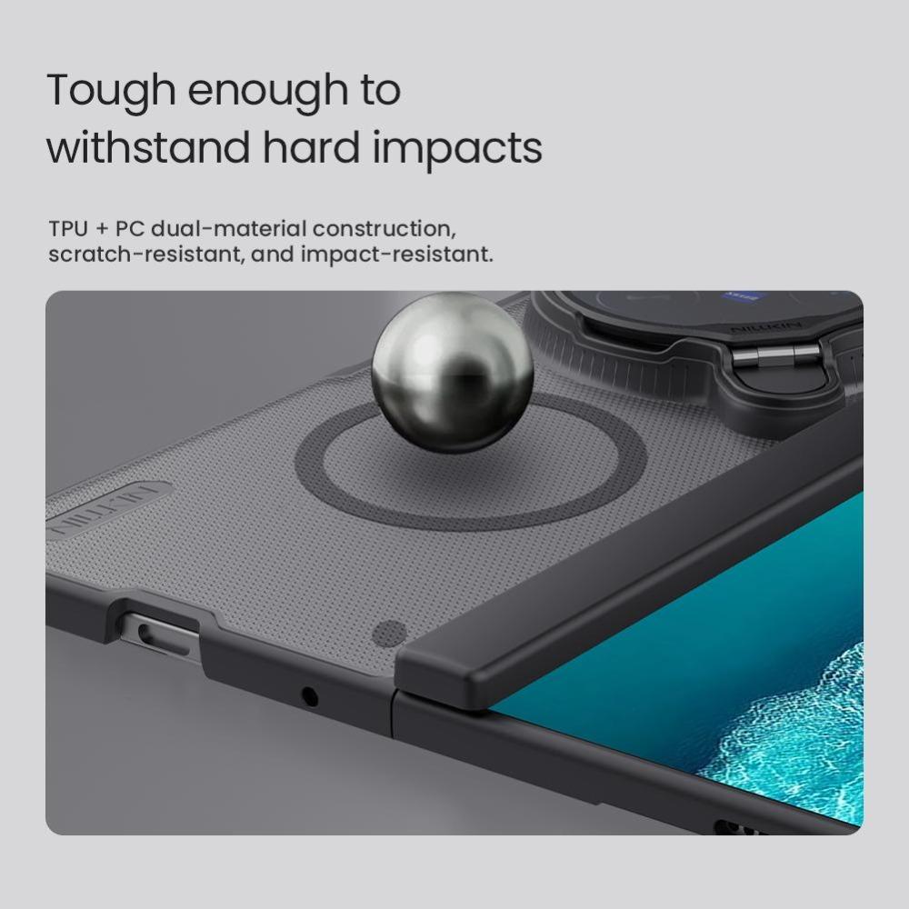 NILLKIN Magnetische Hülle für Vivo X Fold 6 Fold6 TPU + PC Hartrückseite Anti-Fingerabdruck CA4017