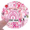 55 New Breast Cancer Graffiti Stickers Decorate Notebook Suitcase Mobile Phone DIY Stickers