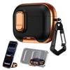 Secure Lock Texture Earphone Case With Phone Stand For Apple AirPods 4 Pro 3 2 Shockproof Bluetooth Headset Cover With Hook