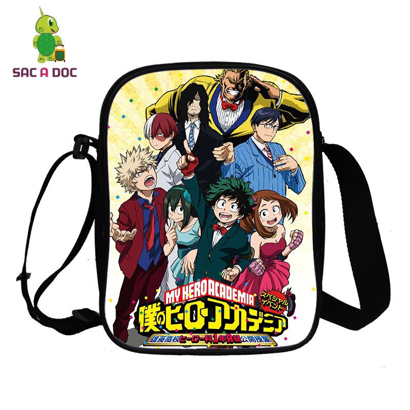 Anime My Hero Academia My Hero Academia Peripheral Printed Messenger Bag Full Color Personality Shoulder Bag