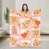 Capybara Blanket Quality Super Soft  Throw Blanket Winter Travel Couch Chair Sofa Bed Funny Bedspread