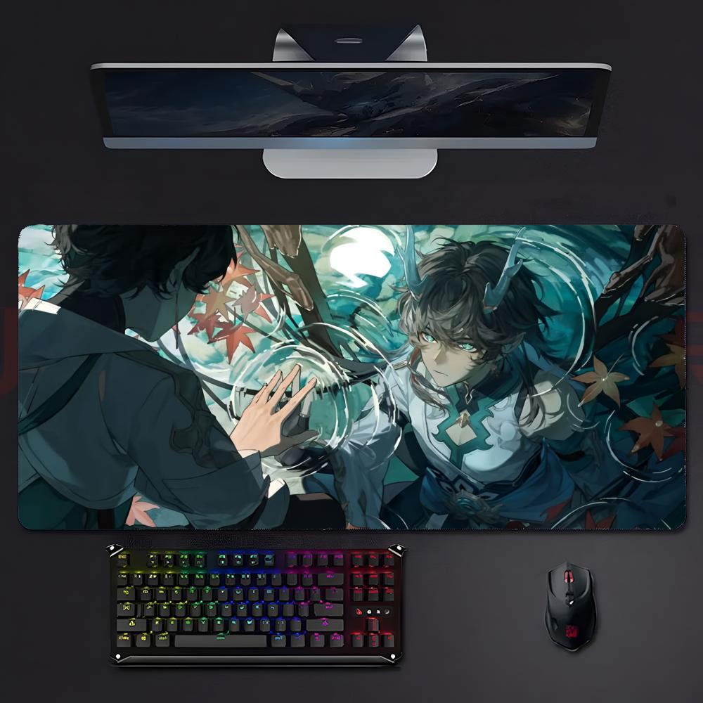Gamecharacter Calm HHonkai Star Rail DDan Heng Mouse Pad Mousepad Large Gaming Lockedge Thickened Pc Table Desk Mat