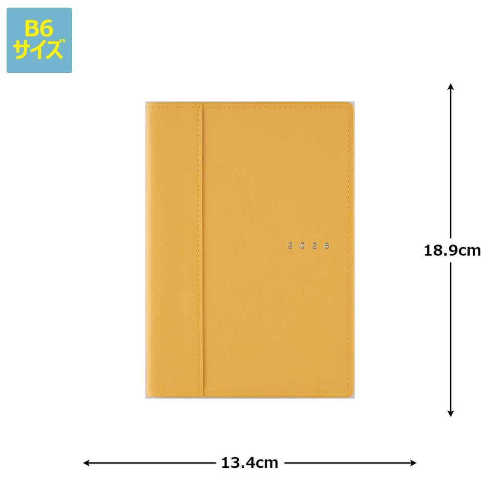 Takahashi 2026 B6 Weekly Charm 2 Mellow Yellow 352 Planner January No. (Starts 2026)