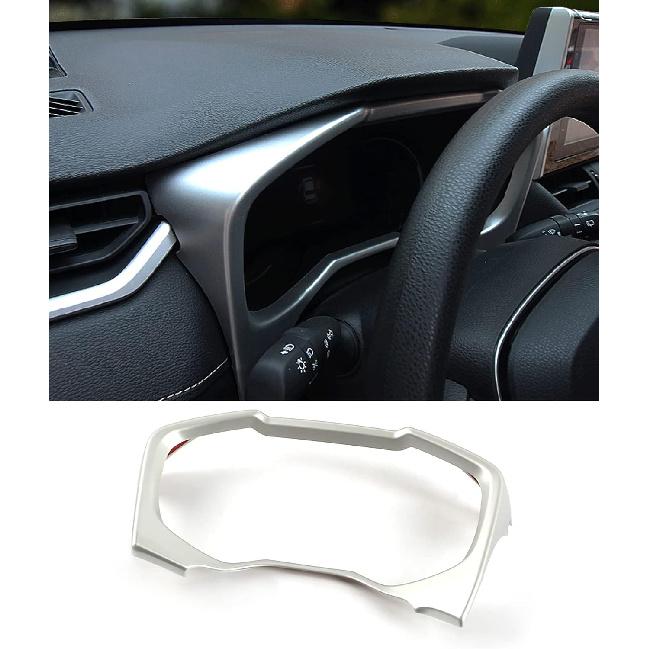 Car Accessories Fit for Toyota RAV4 (XA50) 2019 2020 2021 2022 2023 2024 2025 Inner Dashboard Console Display Decorative Cover Trim (Glossy Chrome