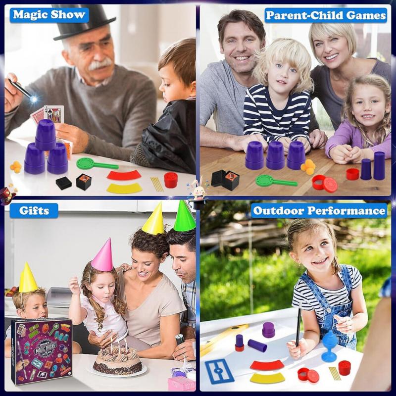Magic Set For Kids, Magic Props Kit, Magic Tricks For Kids, Magician Set , Magic Tricks Gifts For Age 6
