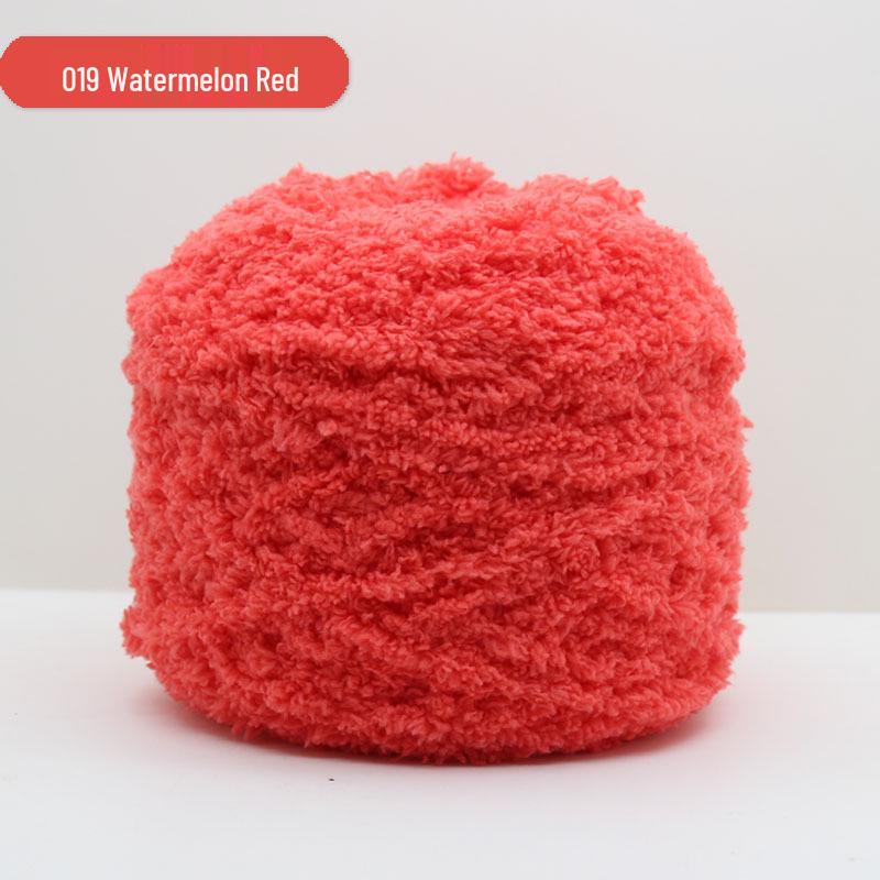 Medium-Thick Three-Strand Coral Velvet Ice Silk Plush Yarn for Hand-Knitted Baby Scarves & Vests
