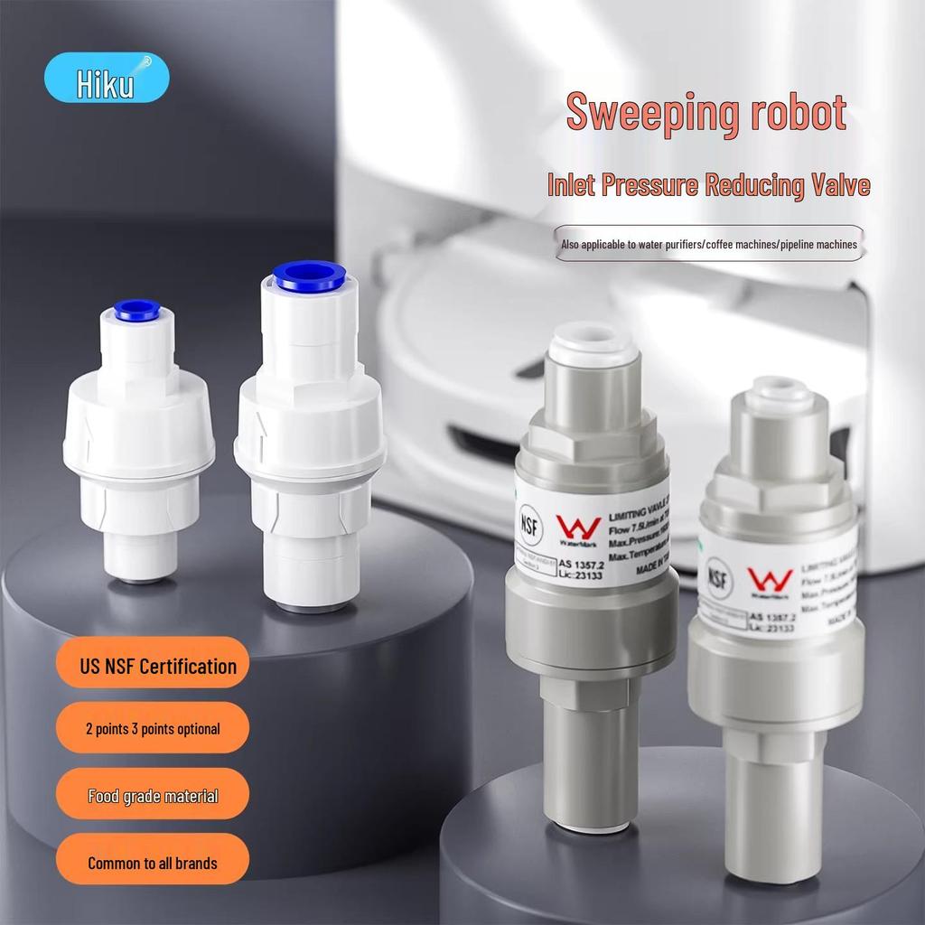Universal Water Pressure Reducing Valve for Sweeping Robots & Water Purifiers