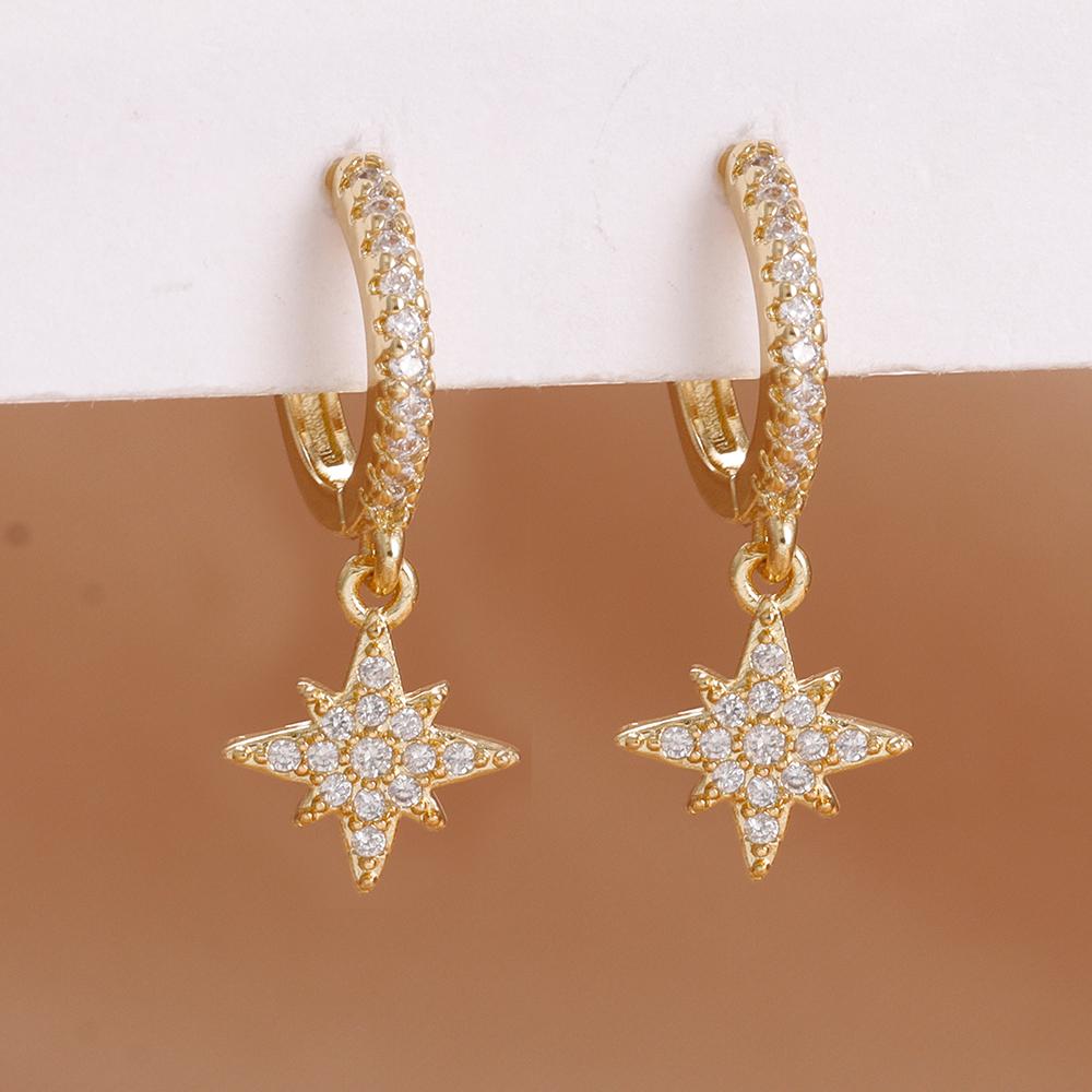New Arrival Double Chains Long Tassel Drop Earrings For Women Korean Stainless Steel Zircon Hanging Earring Piercing Jewelry