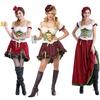 Oktoberfest Bayerisches Dirndl Bierkellnerin Cosplay Kostüm mit Puffärmeln