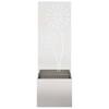 Garden Privacy Screen Canvas Silver 50 X 150 Cm Stainless Steel