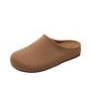 Fashion 2025 Summer Women Comfortable Casual Slip On House Slippers Ladies Hollow Out Backless Casual Loafers Walking Knit Shoes