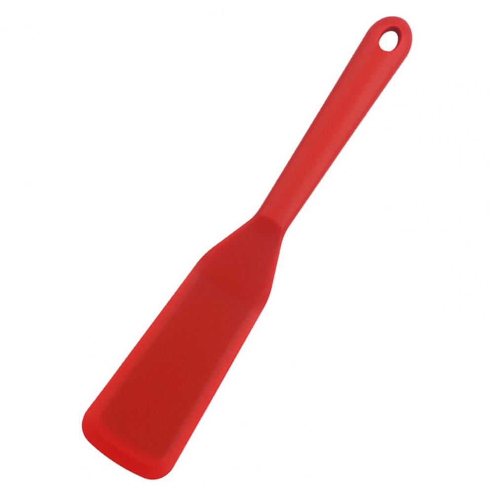 Small Silicone Spatula Silicone Heat-resistant Frying Spatula Non-stick Cooking Turner for Pancakes Omelets Burgers Thin Crepe красный