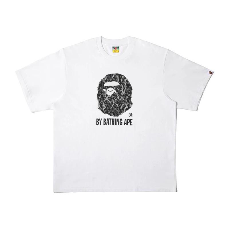 Heavyweight 260g Cotton Graphic Tee Men - Oversized Streetwear T-Shirt With Cartoon Ape Head Print Casual Wear