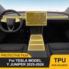 Ochranná fólie na interiér auta z TPU pro Tesla Model Y Juniper Modely 2025 2026 Obrazovka navigace Ochrana proti poškrábání Předřezaná PPF nálepka