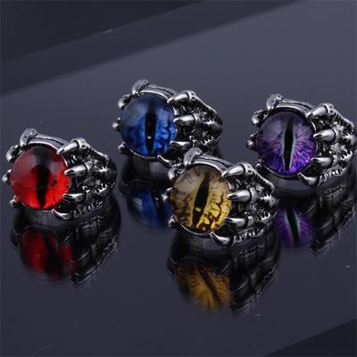 Glück Türkisch Blau Evil Eye Ringe Für Frauen Männer Mode Punk Teufel Auge Einstellbare Offenen Ring 2022 Trend Party schmuck Zubehör