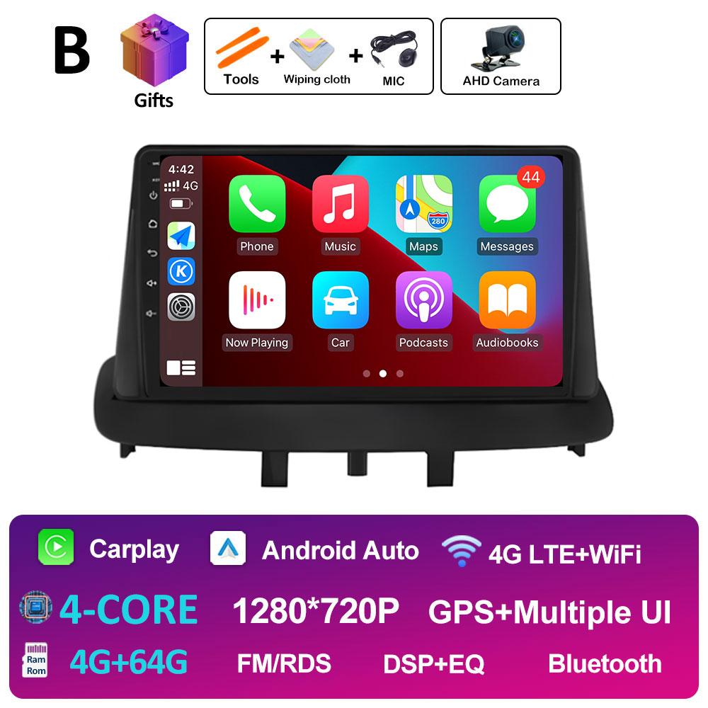 For Renault Megane 3 Fluence Samsung SM3 2008 2009 2010 - 2014 Androdi Auto Car Multimedia Video Radio Player Bluetooth WIFI 4G