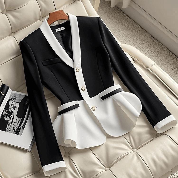 Autumn and Winter High-end Women's Clothing Professional Versatile Jacket Top Super Good-looking Straight Trousers