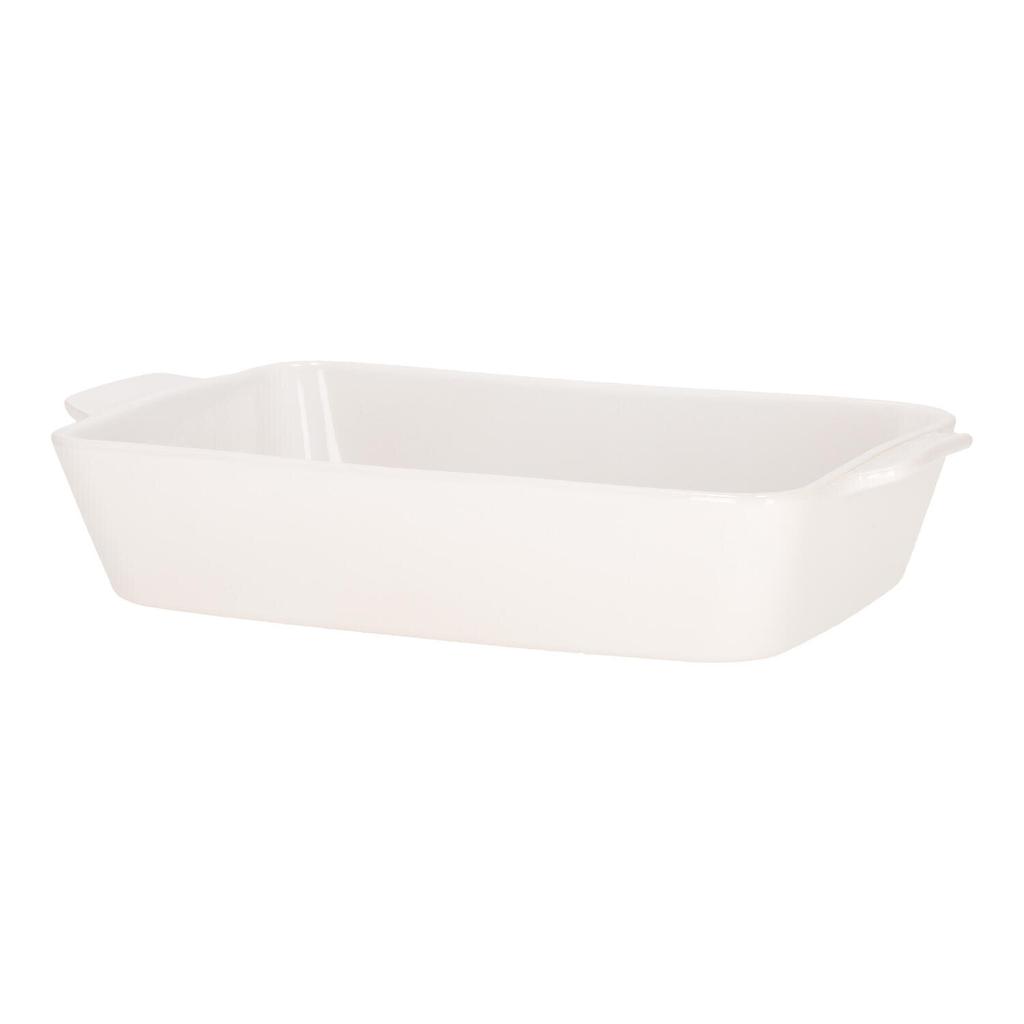 Mazzoni 37Cm White Baking Dish With Handles