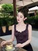 Thailand Beautiful Purple Small Suspender Women's Summer Wear Fried Street Unique Beautiful Big Good-looking Sleeveless Vest Top