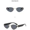 Women's sunglasses, triangular frameless sunglasses, men's and women's fashion sunglasses
