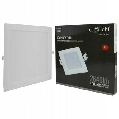 Downlight Led P/T Kwadrat 24W 4000K Biały Dl-1