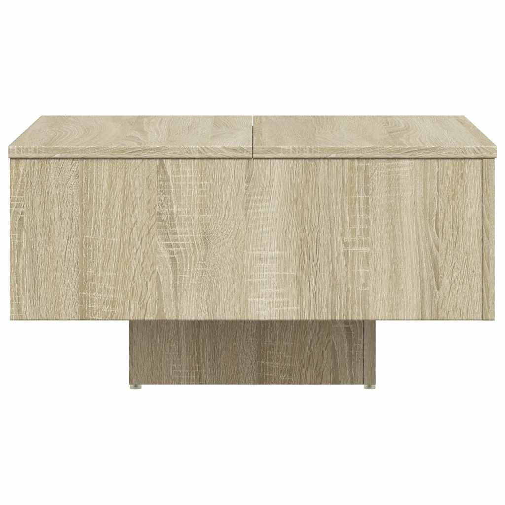 Vidaxl Stolik Kawowy, Dąb Sonoma 60X60X31,5 Cm Materiał Drewnopochodny