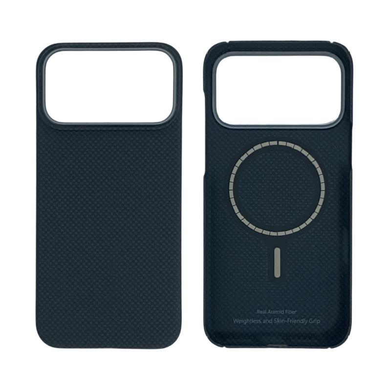 iPhone 17 Pro Max Ultra-Thin Magnetic Kevlar Case with Carbon Fiber Heat Dissipation & Drop Protection