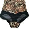 Leopard Print Body Shaper: Push-up Bra & Tummy Control Waist Cincher with Adjustable Straps