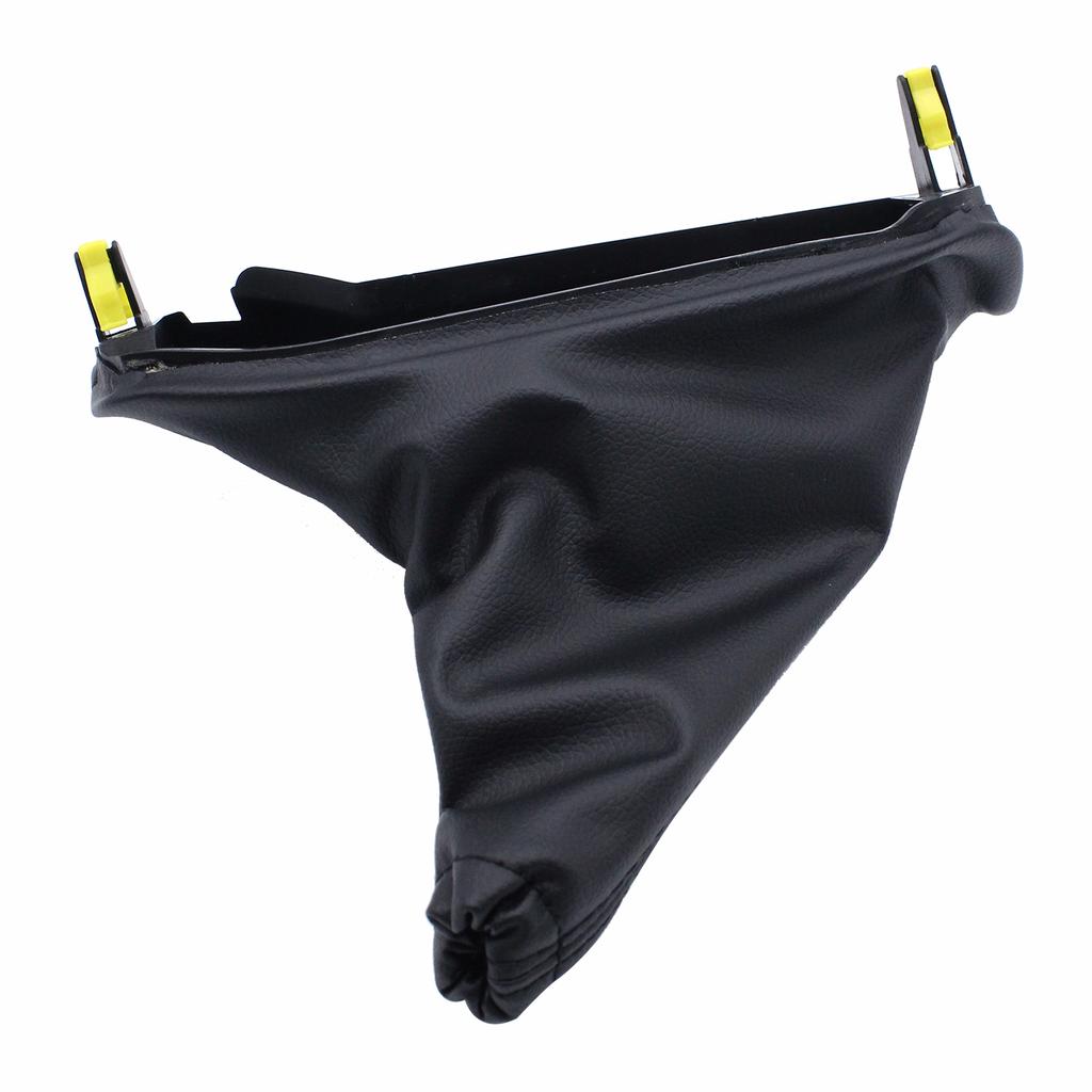 Car Shift Knob Shift Boot Shifter Gaiter Boot Hand Brake Cover Black Leather Replacement for Ford