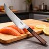 8.3 Inch Chef Knife T12A High-carbon Steel Core Blade Wood Handle Slicing Cleaver Sashimi Gyutou Handmade Forged Kitchen Knife