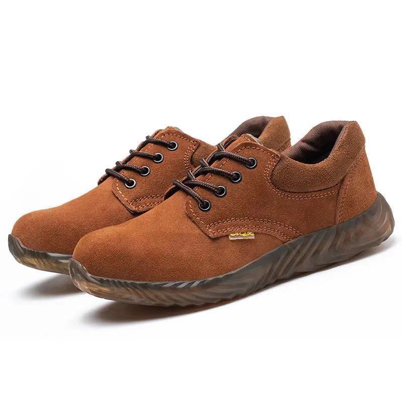 Labor Insurance Shoes Men's Anti-smashing and Anti-puncture Beef Tendon Sole Breathable Welding Work Shoes