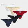 Junkumei Men's Panties Ice Silk Breathable Pants T-Pants Thong Low Waist
