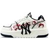 Grube sznurowadła Niskie Buty Skateboardowe Unisex Czarne Białe 3ASXCA12N-50WHS(Zespół 40-)