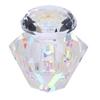  Nail Art Dappen Bowl Glass Cup with Lid Elegant Shape for Nail Brush Washing Jewelry Storage Container  