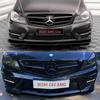 Maxton Style Front Bumper Lip Spoiler Splitter For Mercedes W204 S204 C63 AMG/AMG-line 2011-2014 Facelift Bodykits Tuning