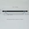 6pack Modern Stainless Steel Cabinet Pulls, Durable Drawer Handles Hardware for Kitchen Dresser Bathroom Wardrobe Door