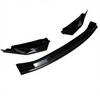 Compatible BMW G80/G82 V Style M3/M4 Three-Section Front Lip Carbon Fiber Pattern Kit - Bright Black