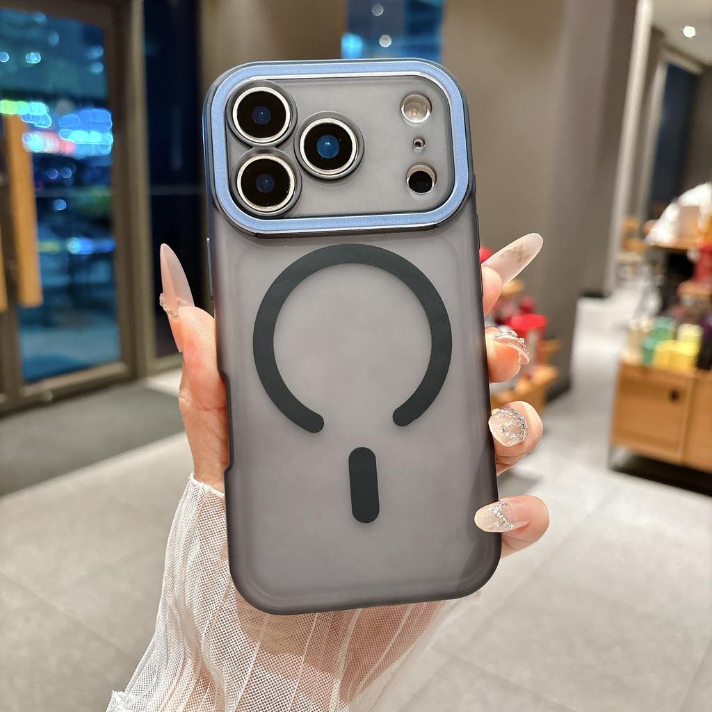 Matte Translucent Magnetic For Case for iFor Iphone 17 16 1 Pro Max Wireless Charge Camera Protection Shockproof Hard Cover