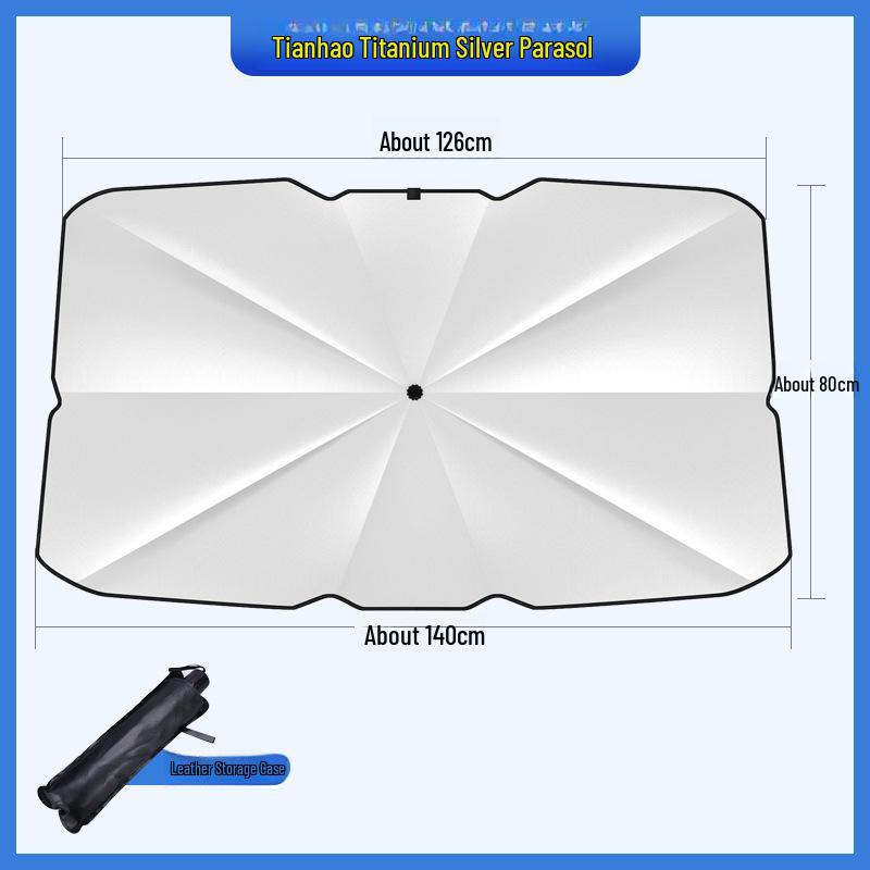 Parapluie rétractable pour voiture - Pare-soleil avant à isolation thermique