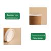 Pabei Double-Layer Disposable Coffee Paper Cups with Lids