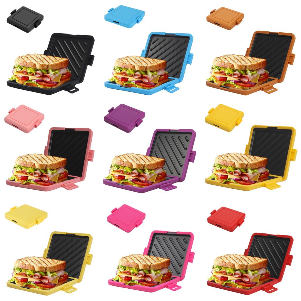Microfiber Silicon Toast Pan For Breakfast Sandwich And Hot Dog Cooking